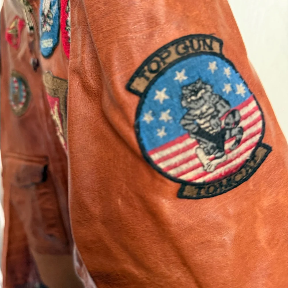 OFFICIAL MISS TOP GUN LEATHER JACKET - Picture 6 of 10